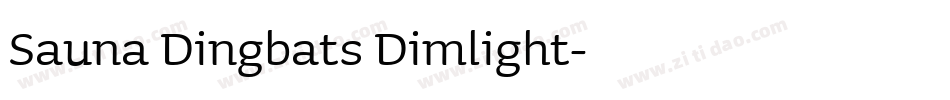 Sauna Dingbats Dimlight字体转换
